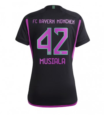 Bayern Munich Jamal Musiala #42 Bortatröja Kvinnor 2023-24 Kortärmad